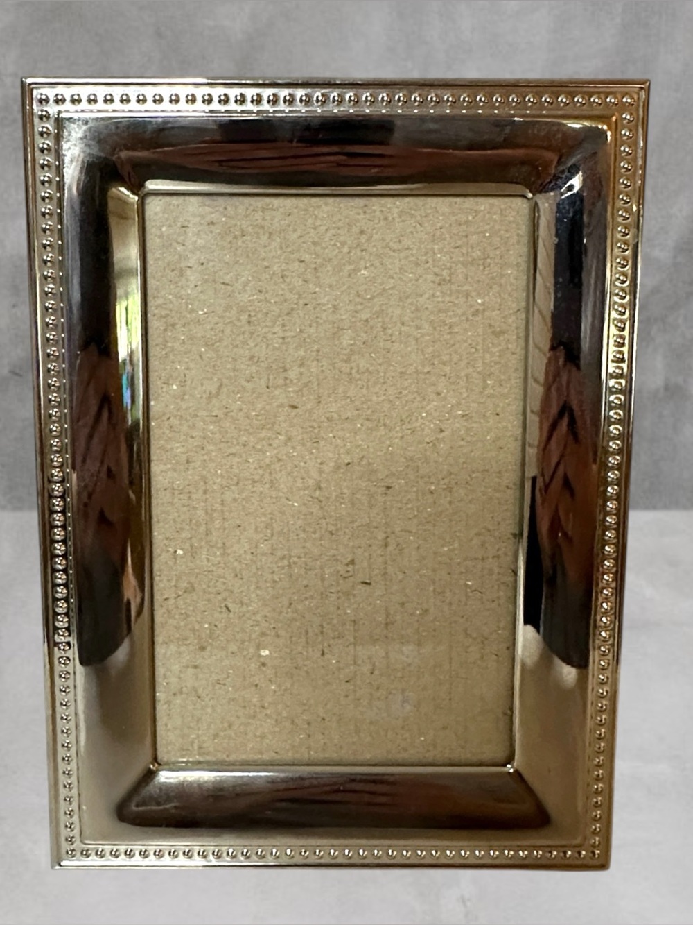 PINNACLE SILVER BEADED PHOTO FRAME FITS 4x6